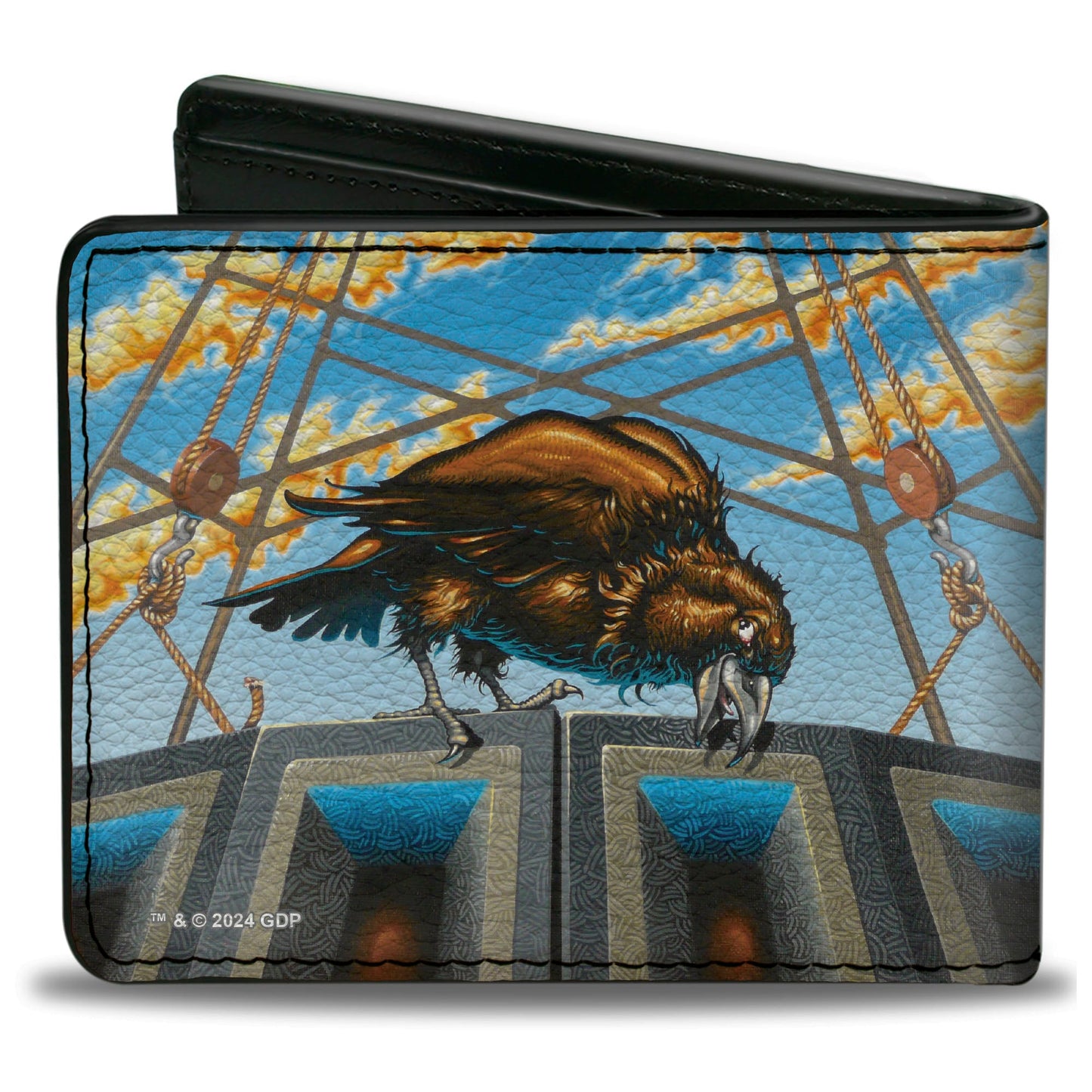 Grateful Dead Dillon Stadium Raven Cover Art Bi-Fold Wallet