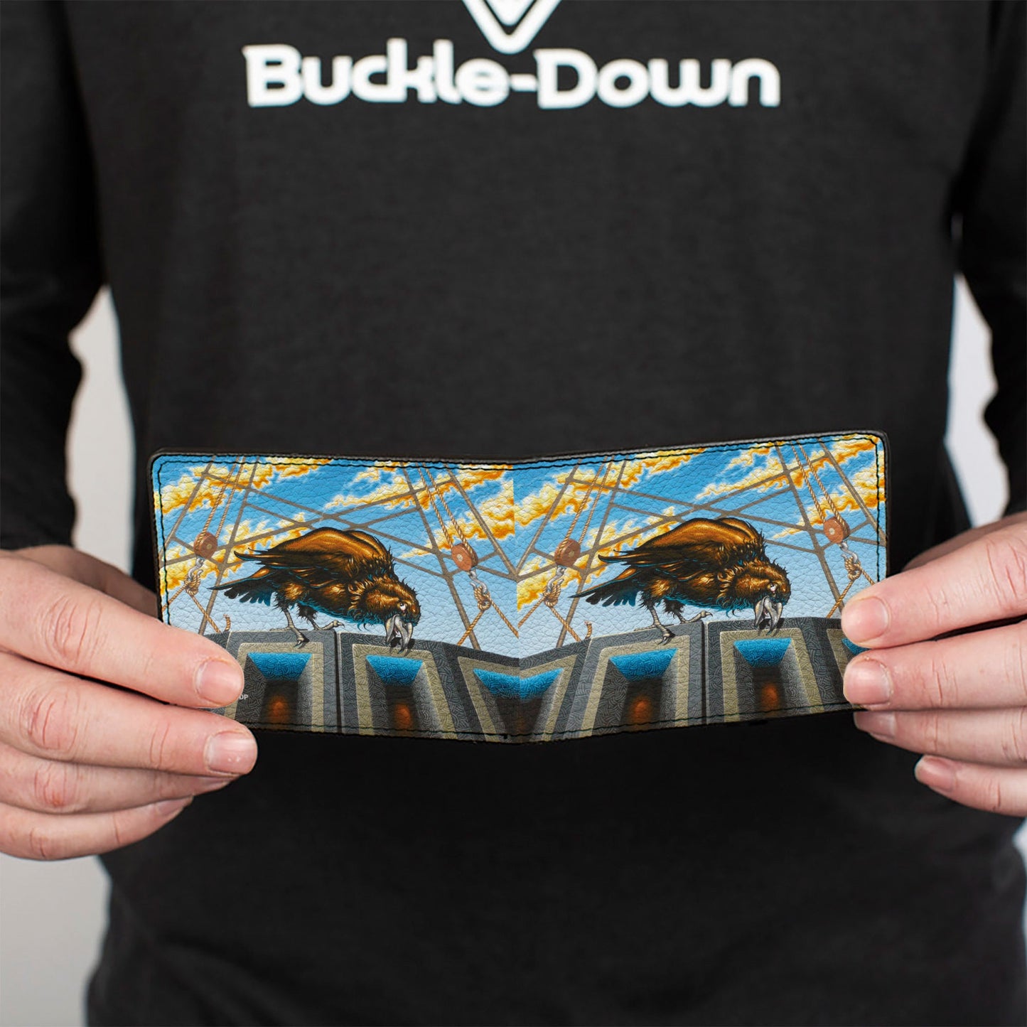 Grateful Dead Dillon Stadium Raven Cover Art Bi-Fold Wallet