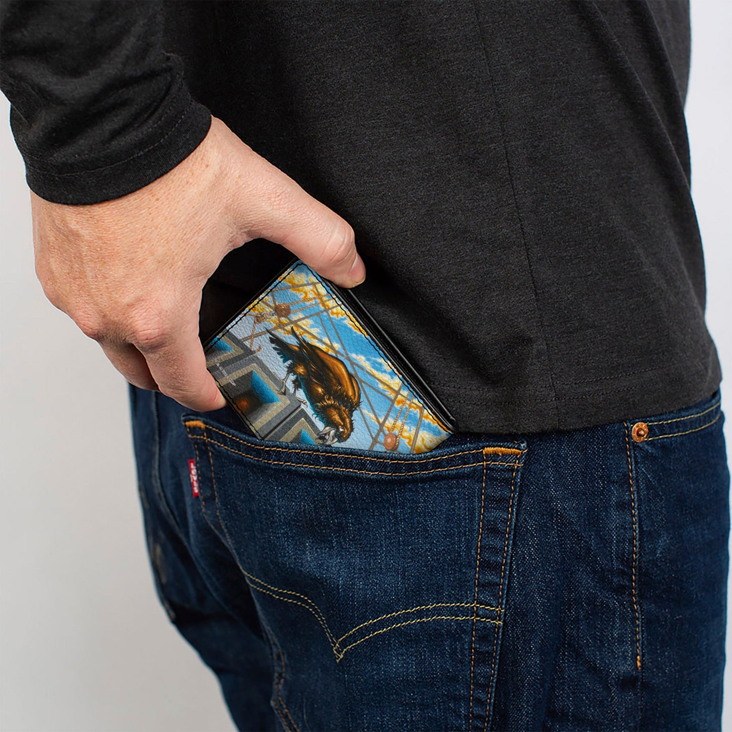 Grateful Dead Dillon Stadium Raven Cover Art Bi-Fold Wallet