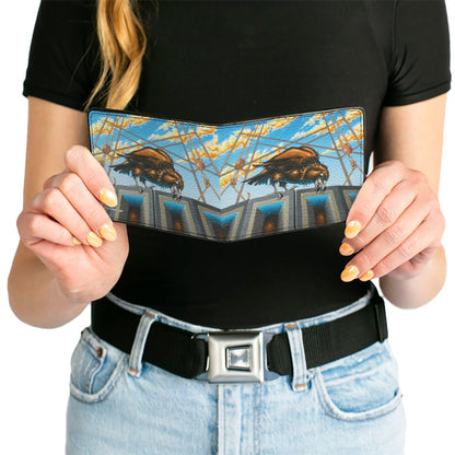 Grateful Dead Dillon Stadium Raven Cover Art Bi-Fold Wallet
