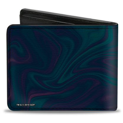 Grateful Dead Space Your Face Yin Yang Swirl Bi-Fold Wallet