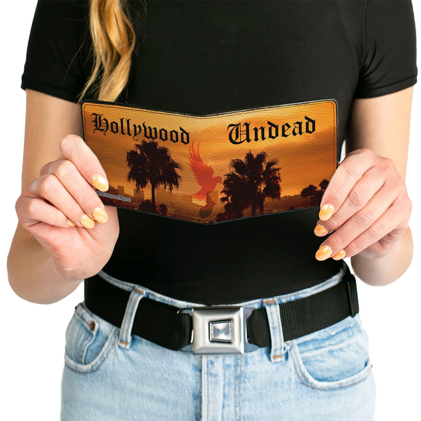 Hollywood Undead Old English Skyline Bi-Fold Wallet