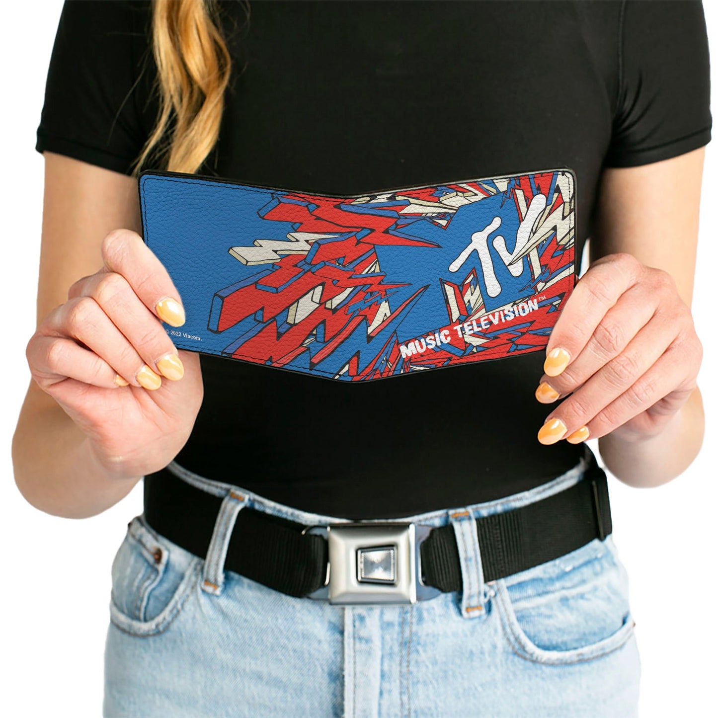 MTV Music Television Bolts Logo Bifold Wallet