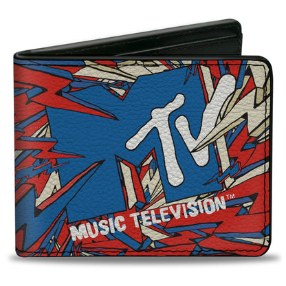 MTV Music Television Bolts Logo Bifold Wallet