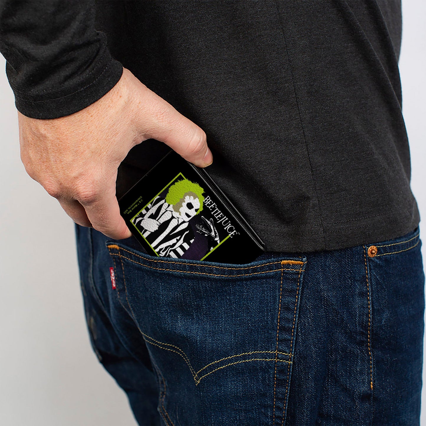 Beetlejuice and Sand Worm Pose Bifold Wallet