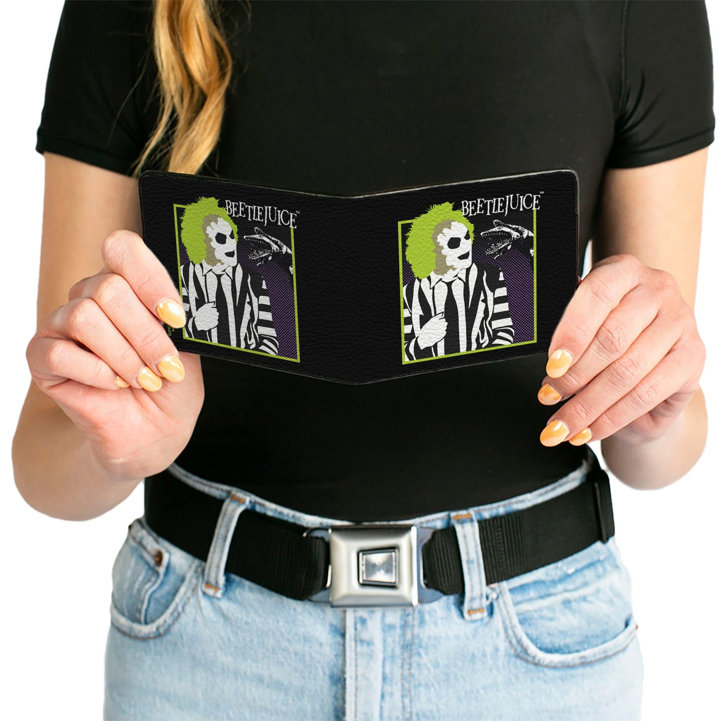 Beetlejuice and Sand Worm Pose Bifold Wallet