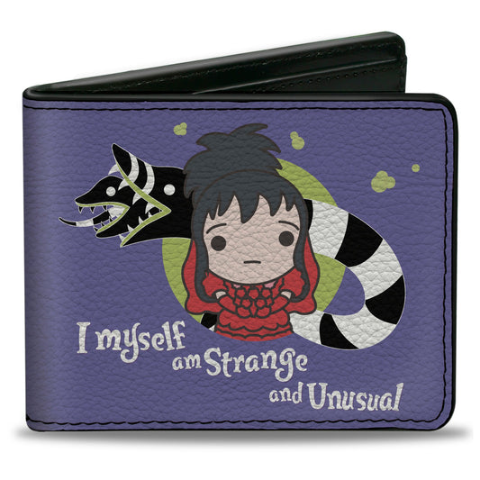 Beetlejuice Chibi Lydia and Sandworm Strange and Unusual Bifold Wallet