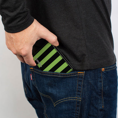 Beetlejuice Chibi Characters and Spider Webs Bifold Wallet