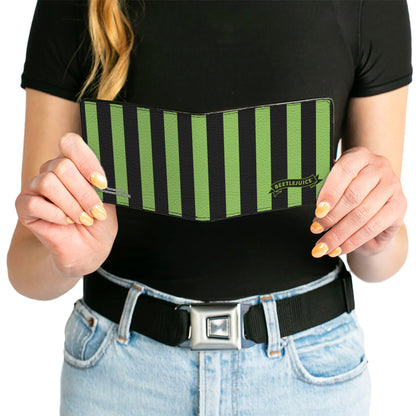 Beetlejuice Chibi Characters and Spider Webs Bifold Wallet