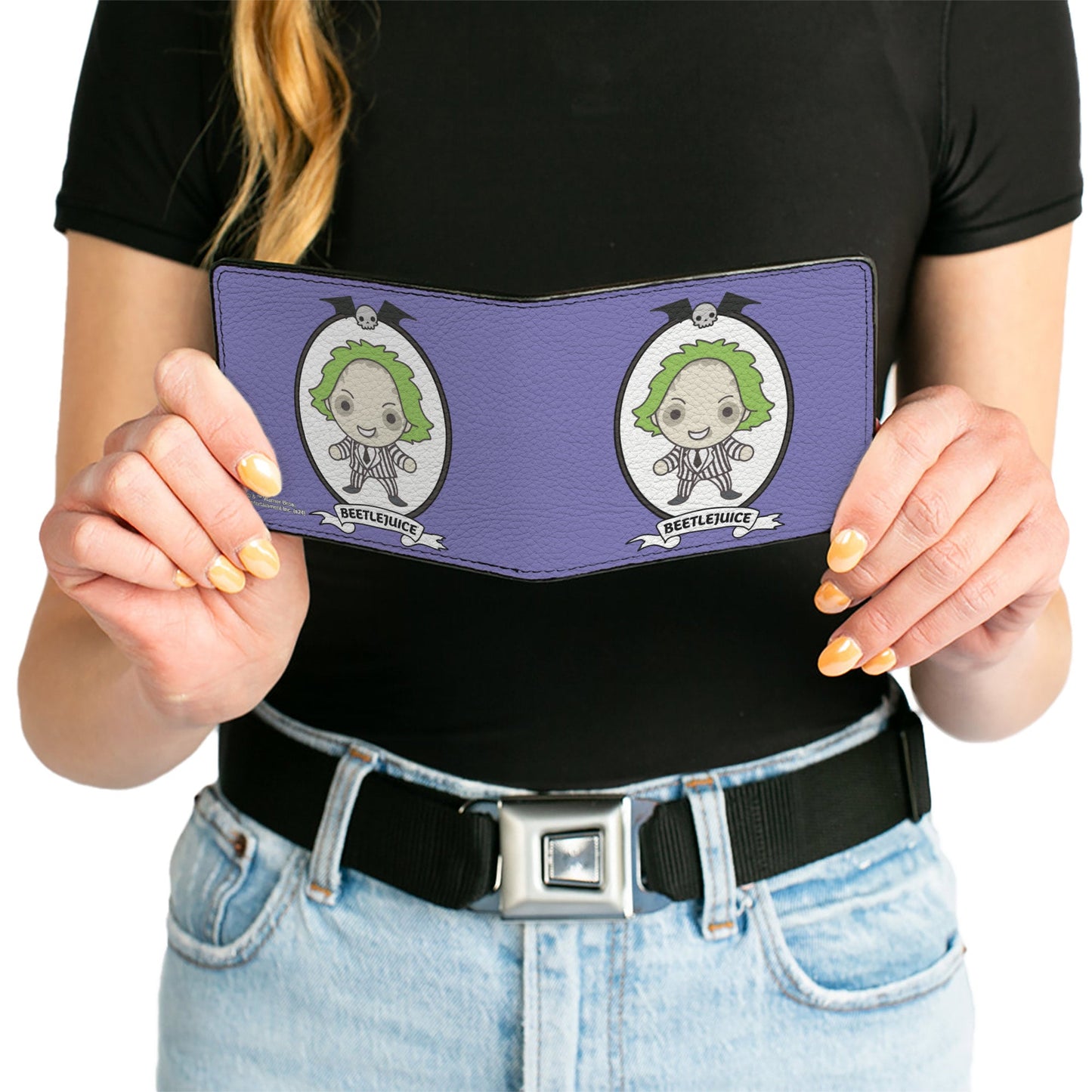 Beetlejuice Chibi Full Body Portrait Pose Bifold Wallet