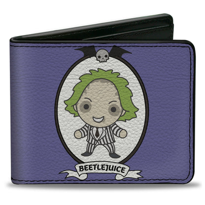 Beetlejuice Chibi Full Body Portrait Pose Bifold Wallet