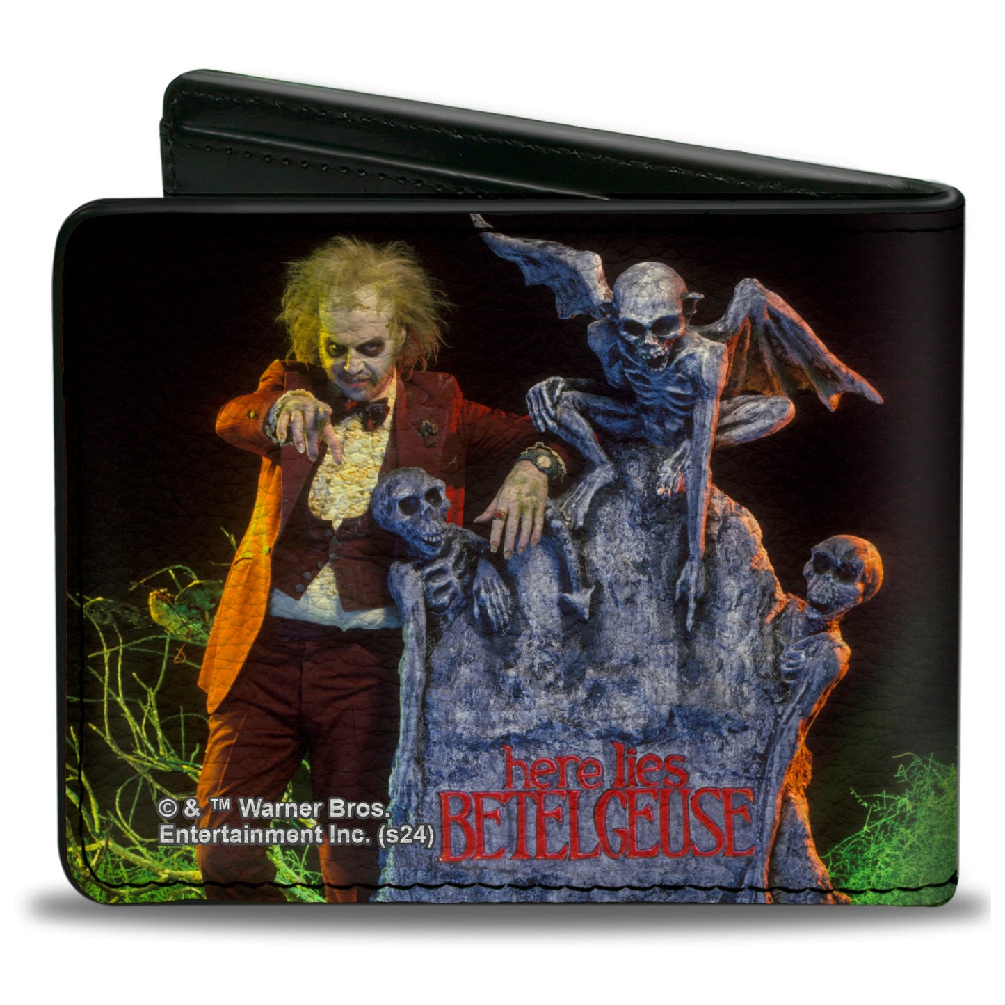 Beetlejuice Here Lies Betelgeuse Graveyard Pose Bifold Wallet