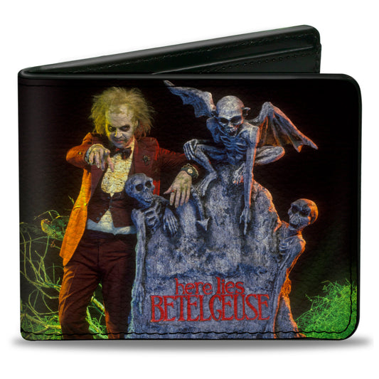 Beetlejuice Here Lies Betelgeuse Graveyard Pose Bifold Wallet