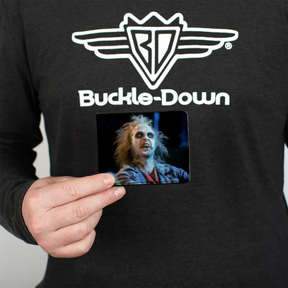 Beetlejuice Scene Blocks Blues Bifold Wallet