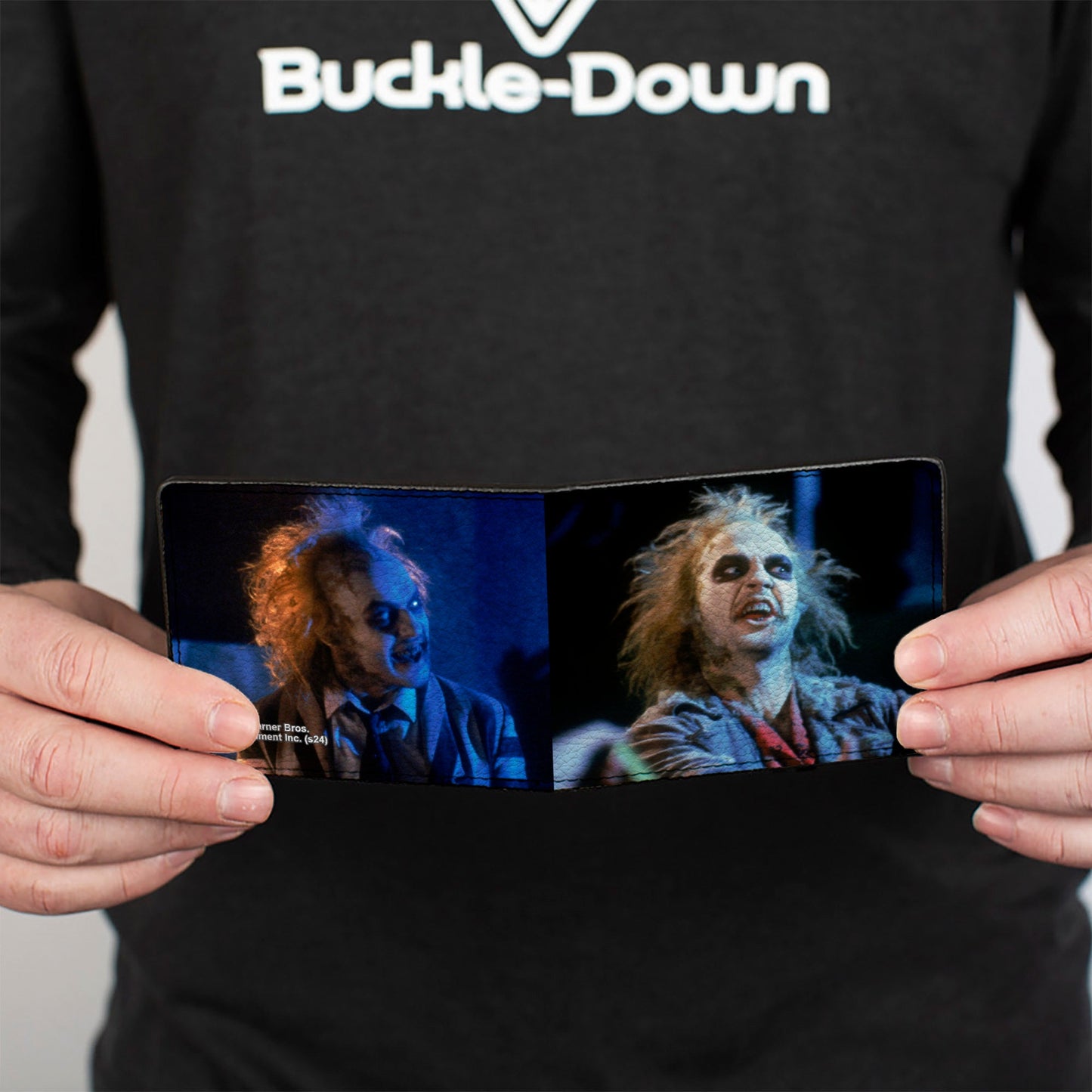 Beetlejuice Scene Blocks Blues Bifold Wallet