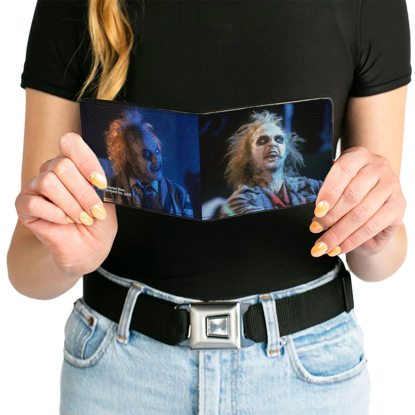 Beetlejuice Scene Blocks Blues Bifold Wallet
