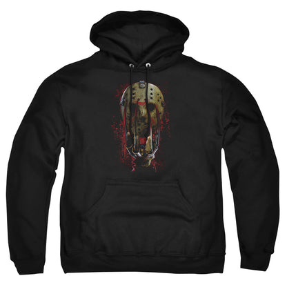 Freddy Vs Jason Mask And Claws Mens Hoodie Black Officially Licensed