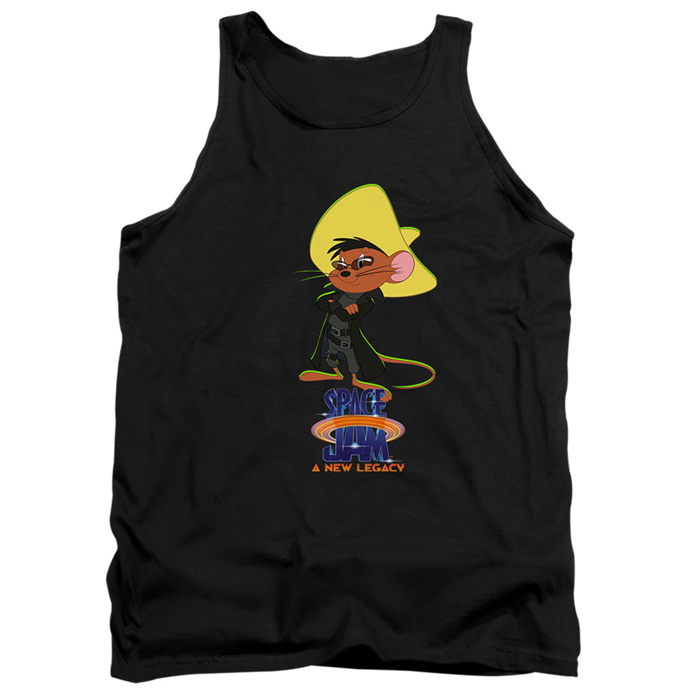 Space Jam 2 Speedy Matrix Mens Tank Top Shirt Black