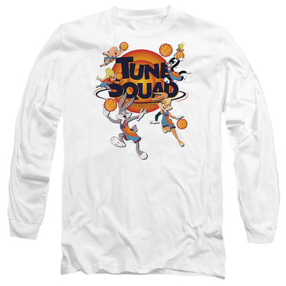 Space Jam 2 Tune Squad Group Mens Long Sleeve Shirt White Officially Licensed