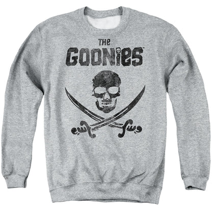 The Goonies Flag 2 Mens Crewneck Sweatshirt Athletic Heather Officially Licensed
