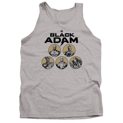 Black Adam Black Adam Contrast Group Mens Tank Top Shirt Athletic Heather