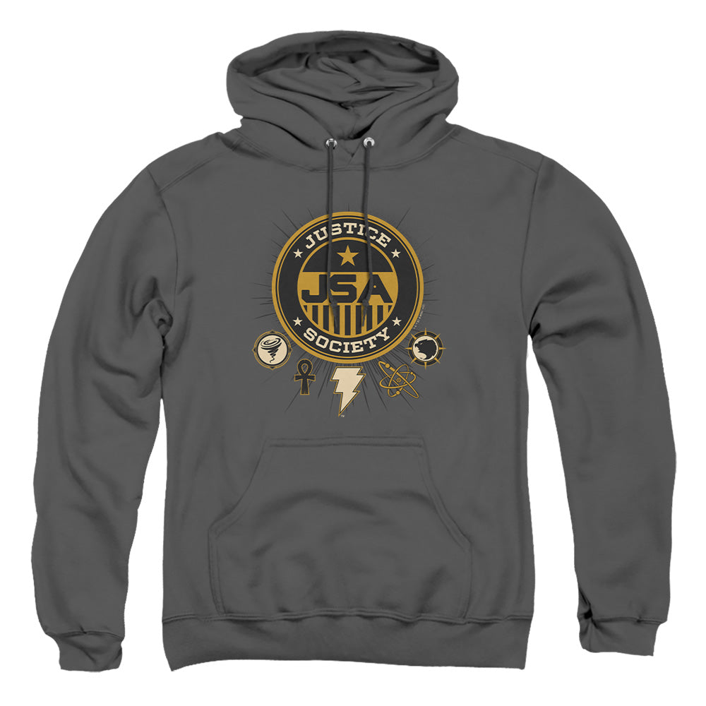 Black Adam Black Adam Justice Society Mens Hoodie Charcoal