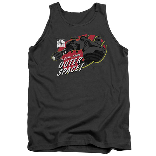 Iron Giant Outer Space Mens Tank Top Shirt Charcoal