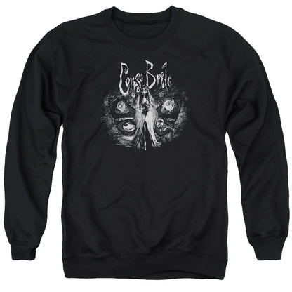 Corpse Bride Bride To Be Mens Crewneck Sweatshirt Black Officially Licensed