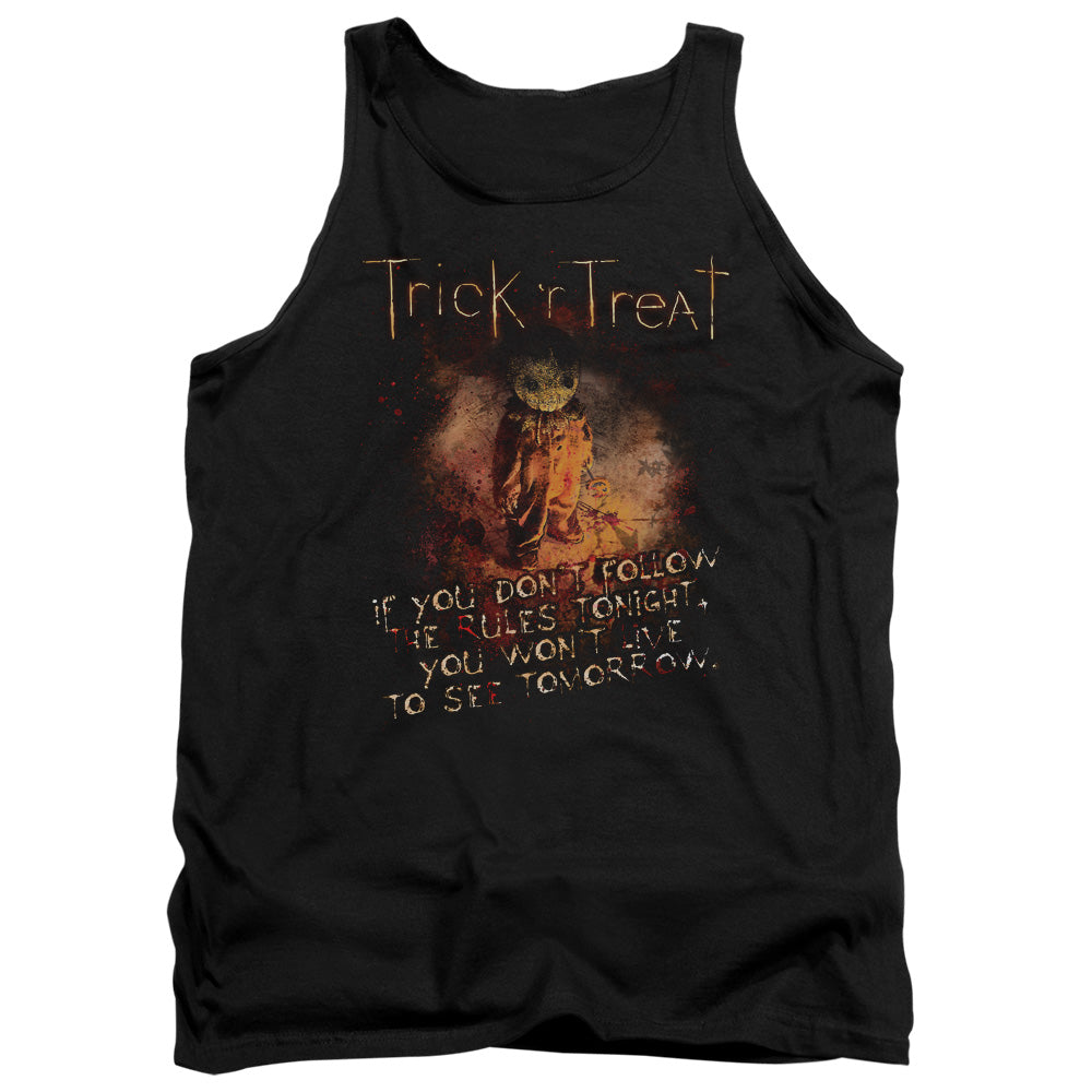 Trick R Treat Rules Mens Tank Top Shirt Black