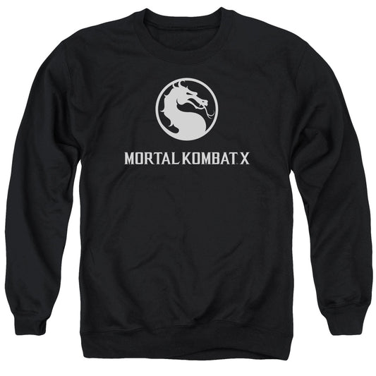 Mortal Kombat X Dragon Logo Mens Crewneck Sweatshirt Black