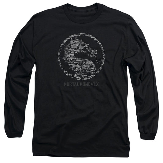 Mortal Kombat X Stone Seal Mens Long Sleeve Shirt Black