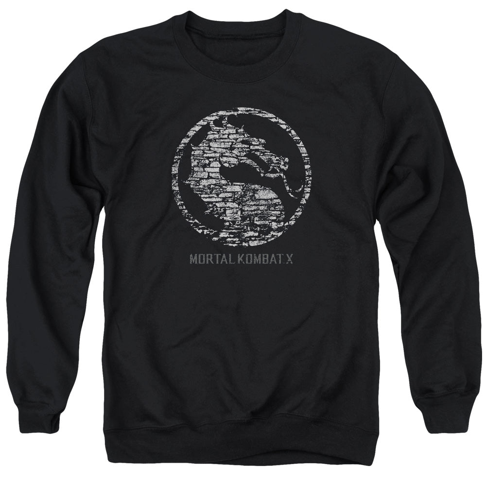 Mortal Kombat X Stone Seal Mens Crewneck Sweatshirt Black Officially Licensed