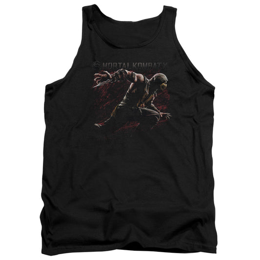 Mortal Kombat X Scorpion Lunge Mens Tank Top Shirt Black