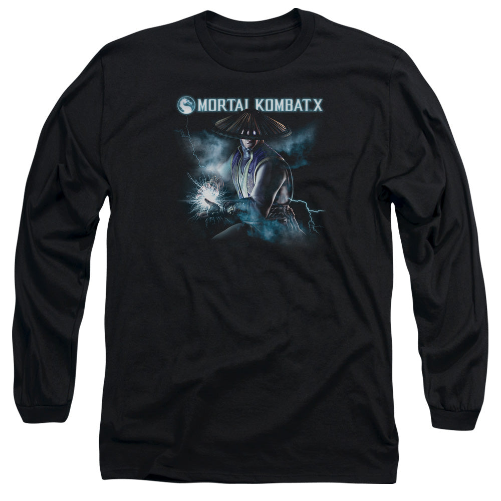 Mortal Kombat X Raiden Mens Long Sleeve Shirt Black