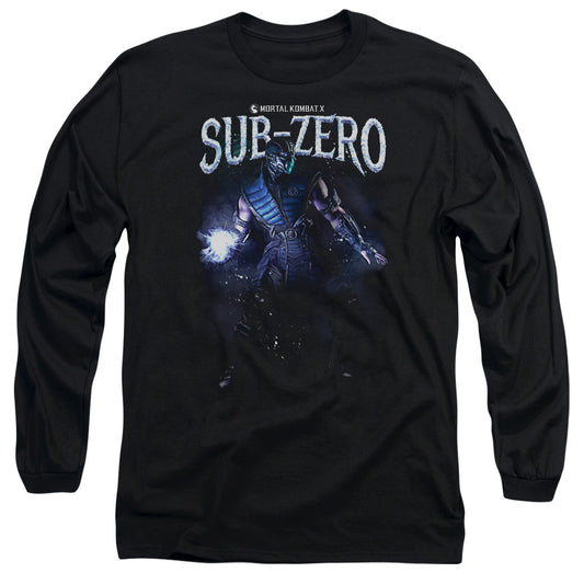 Mortal Kombat Sub Zero Mens Long Sleeve Shirt Black