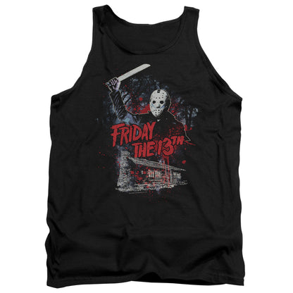 Friday The 13Th Cabin Mens Tank Top Shirt Black