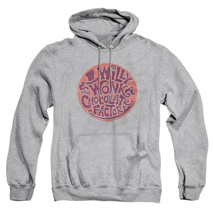 Willy Wonka And The Chocolate Factory Circle Logo Mens Hoodie Athletic Heather