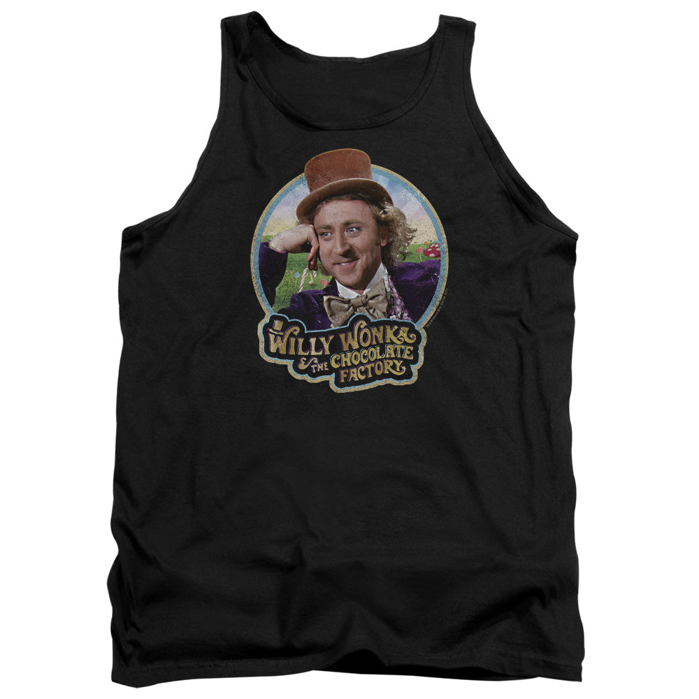 Willy Wonka And The Chocolate Factory Its Scrumdiddlyumptious Mens Tank Top Shirt Black