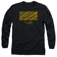 Load image into Gallery viewer, Willy Wonka And The Chocolate Factory Golden Ticket Mens Long Sleeve Shirt Black