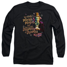 Load image into Gallery viewer, Willy Wonka And The Chocolate Factory Music Makers Mens Long Sleeve Shirt Black