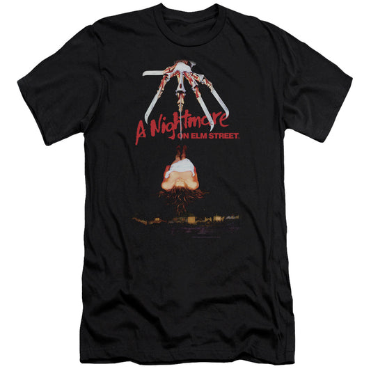 Nightmare On Elm Street Alternate Poster Hbo Premium Bella Canvas Slim Fit Mens T Shirt Black