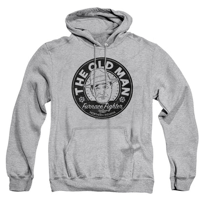 A Christmas Story The Old Man Mens Hoodie Athletic Heather Officially Licensed