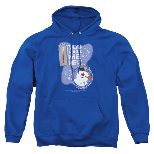 Frosty The Snowman Melt Mens Hoodie Royal Officially Licensed