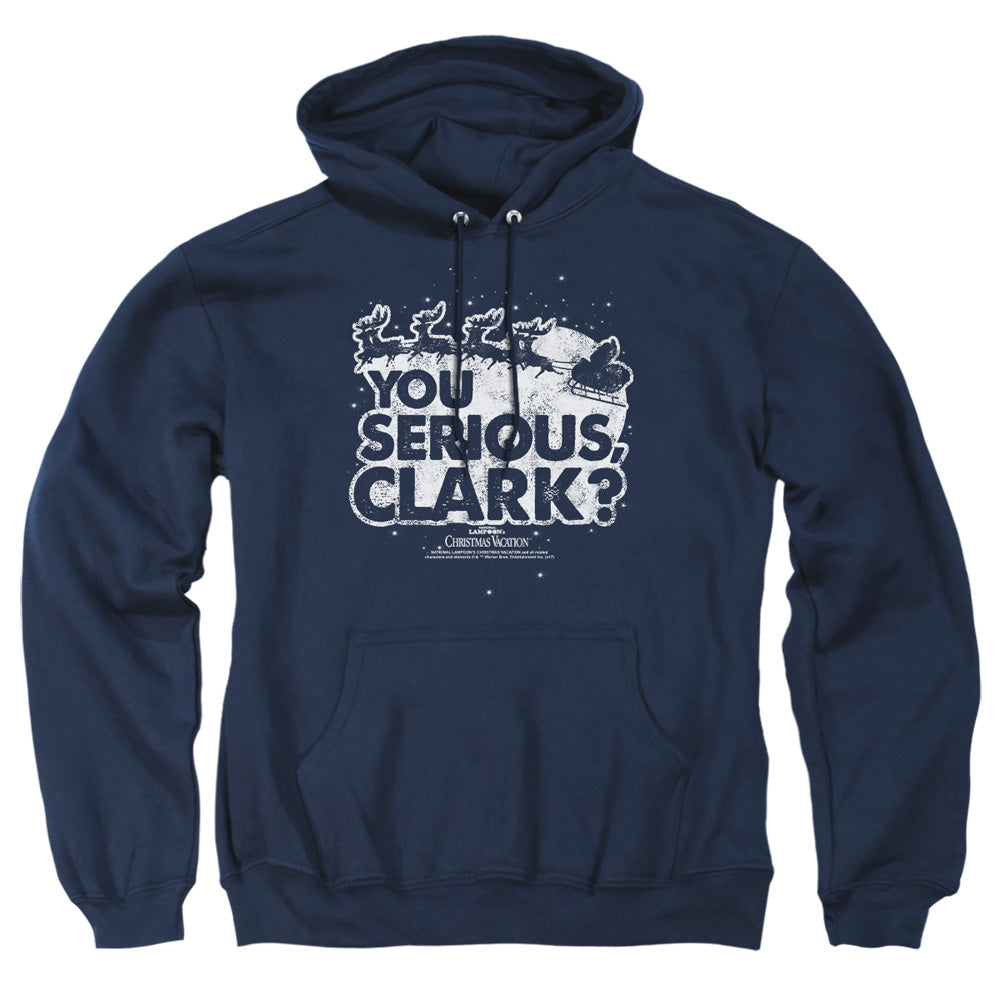 Christmas Vacation You Serious Clark Mens Hoodie Navy Officially Licensed