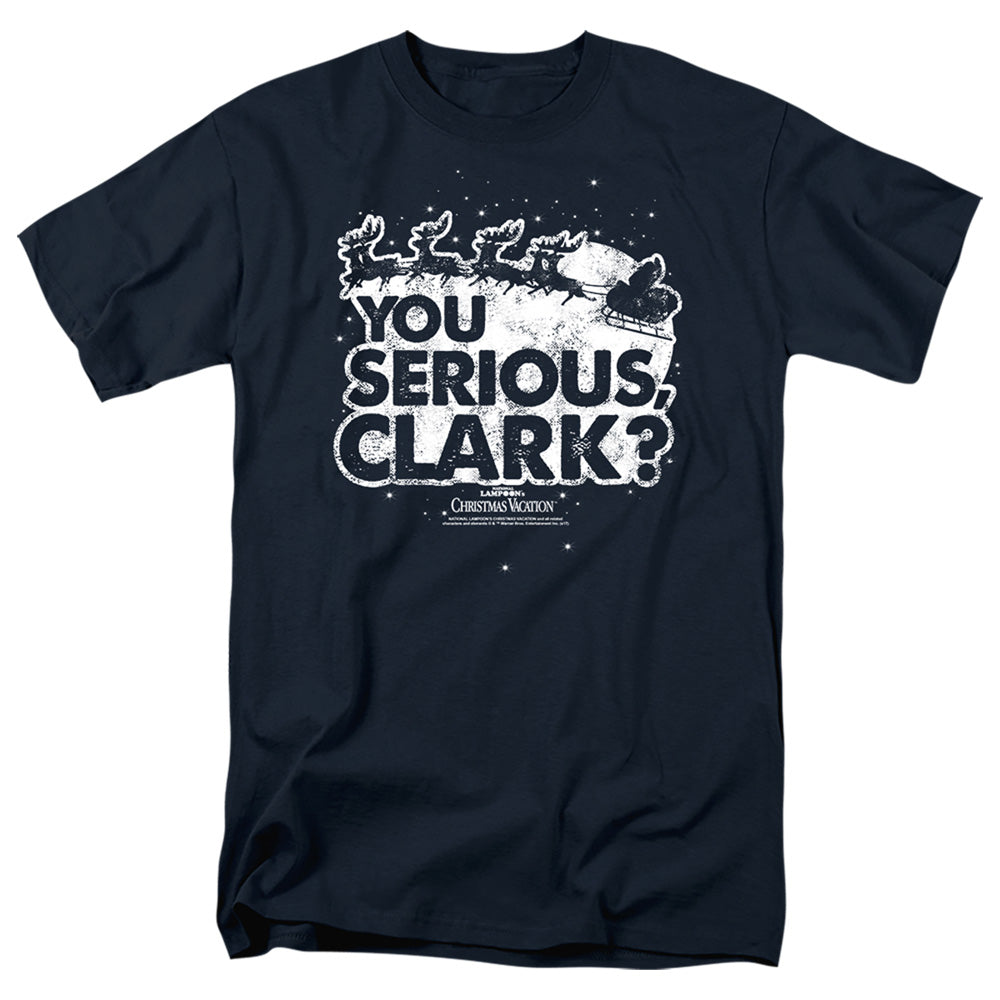 Christmas Vacation You Serious Clark Mens T Shirt Navy