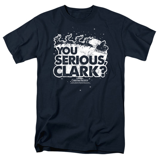 Christmas Vacation You Serious Clark Mens T Shirt Navy