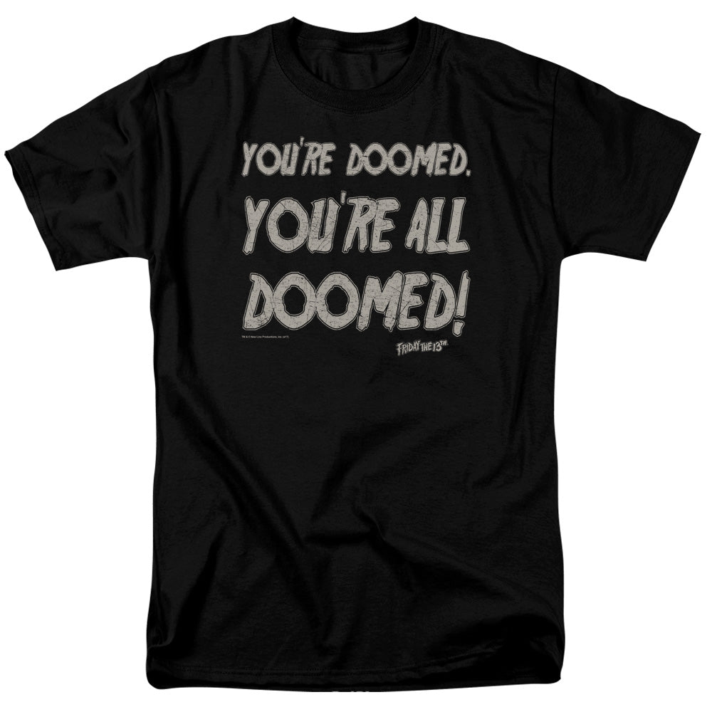 Friday The 13Th Doomed Mens T Shirt Black