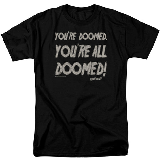 Friday The 13Th Doomed Mens T Shirt Black