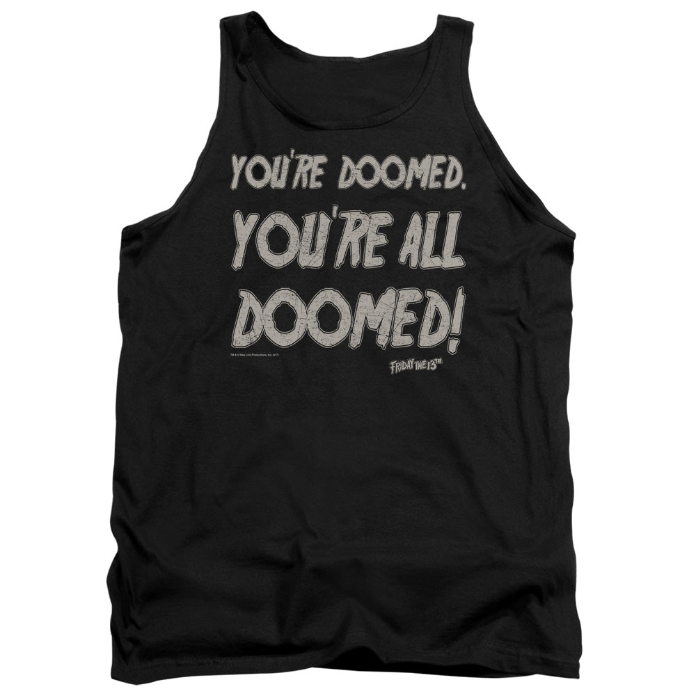 Friday The 13Th Doomed Mens Tank Top Shirt Black