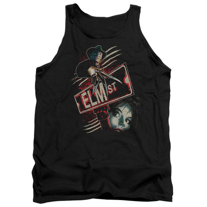 Nightmare On Elm Street Elm St Mens Tank Top Shirt Black Officially Licensed